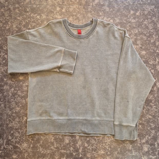 어텐션로우 로코 피그먼트 헤비 맨투맨 - 사이즈 1