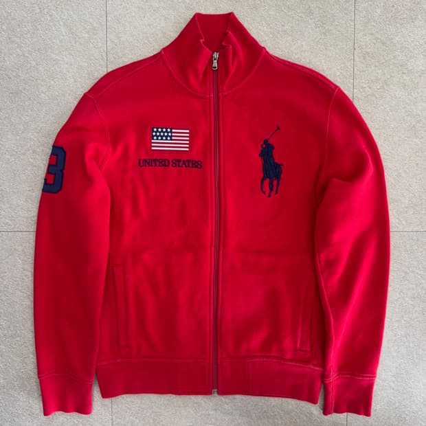 폴로 빅포니 성조기 집업