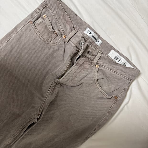 Our legacy 써드컷 핑크 스노우 데님