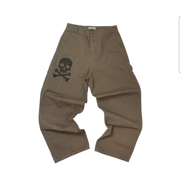 (3size) 아오이로 더 데스 오브 크롬 더블니 팬츠 삽니다