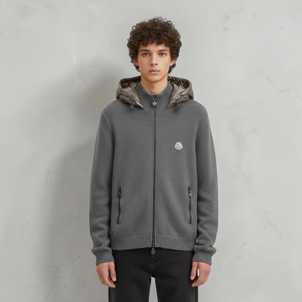 105/ 몽클레어 하이브리드 구스다운 니트 패딩