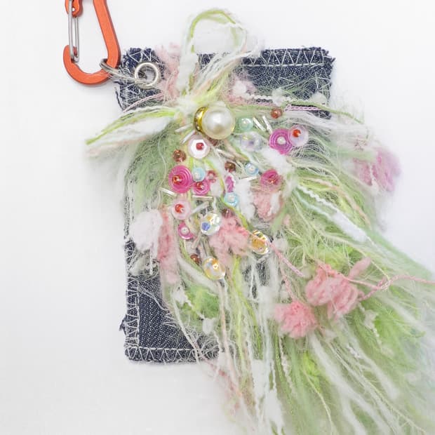[키링] Spring fluffy grassland keychain
