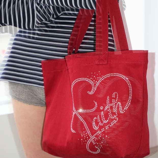 스컬프터 비즈에코백 (Rhinestone Eco Bag Red)
