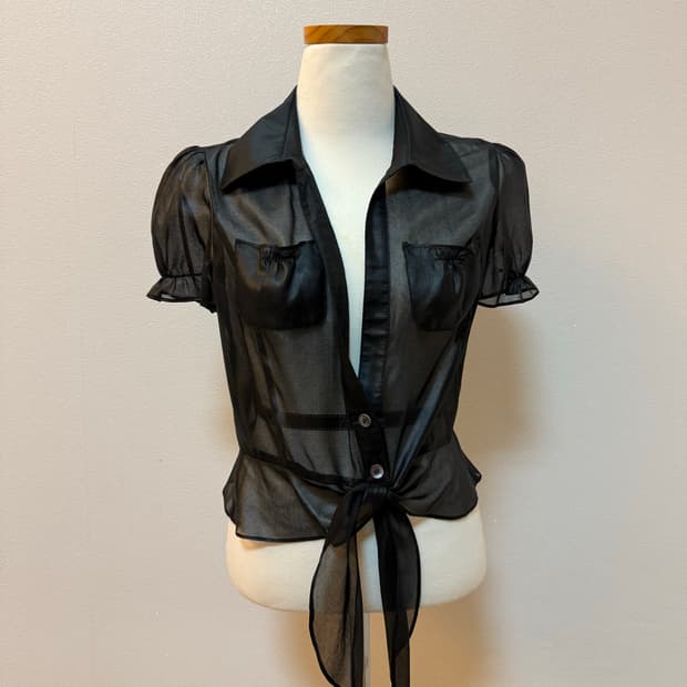 피에르가르뎅 시스루 갸루자켓