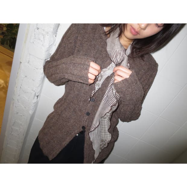 vintage brown cardigan