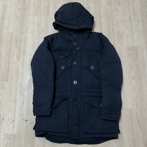 리바이스 남성 구스다운 후드 야상 롱패딩 M/95 