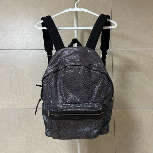 생로랑 15ss 글리터 시티 백팩