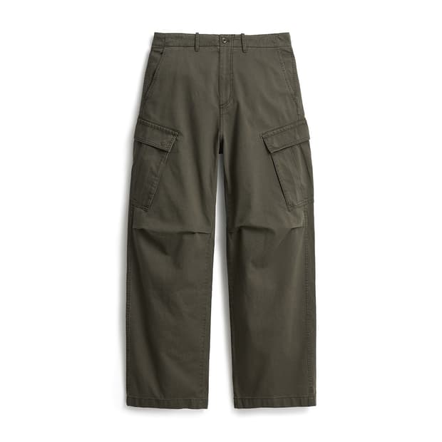 [3] 포터리 가먼트 워시드 카고 팬츠 카키