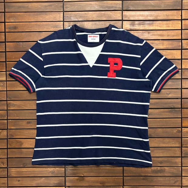 (XL) 프로스펙스 콜라보 스트라이프 럭비 반팔 티셔츠