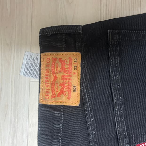 리바이스 505 블랙진 33