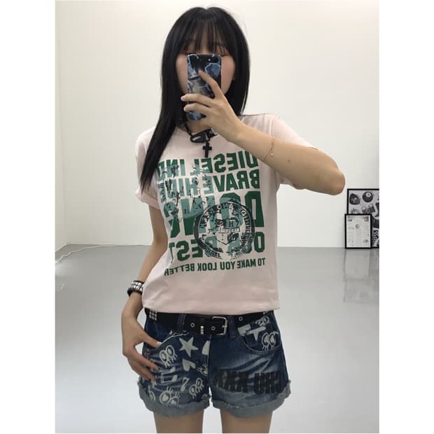 Diesel Graphic Short Sleeve T-Shirts