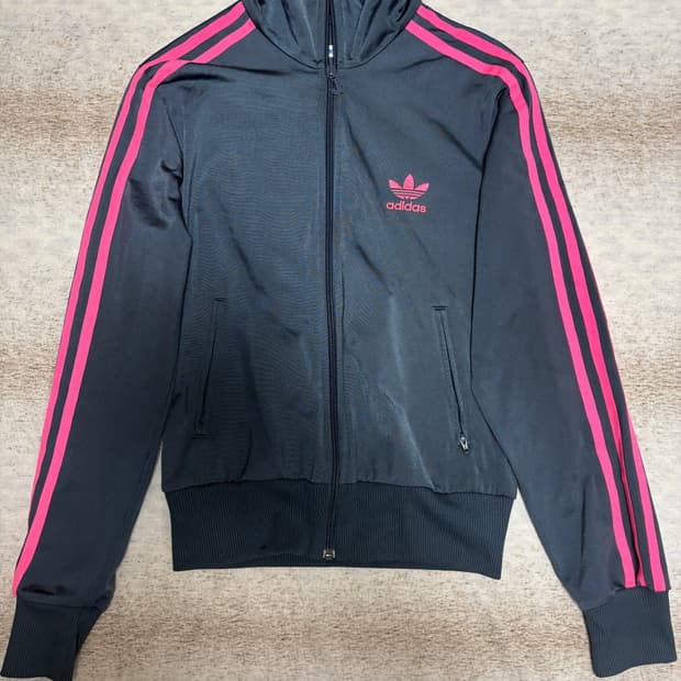 아디다스 네이비 핫핑크라인 저지