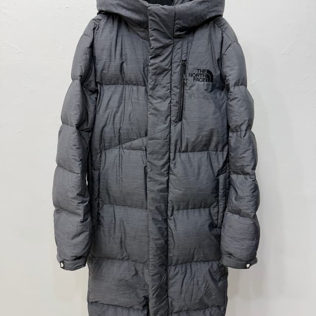 정품) 노스페이스 여성 회색 롱패딩 S