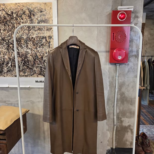 마르니 디어스킨 코트