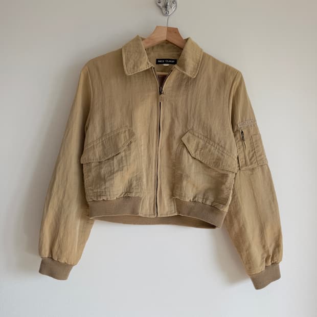 NICE CLAUP 나일론 탱커자켓