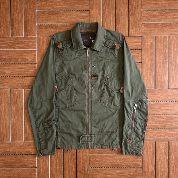 G Star Raw military multi pocket jacket