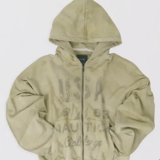 언더마이카 x 노티카 데미지드 후드집업 M 