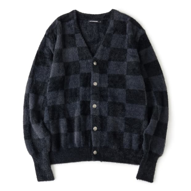 해칭룸 Hairy Cardigan Checkerboard