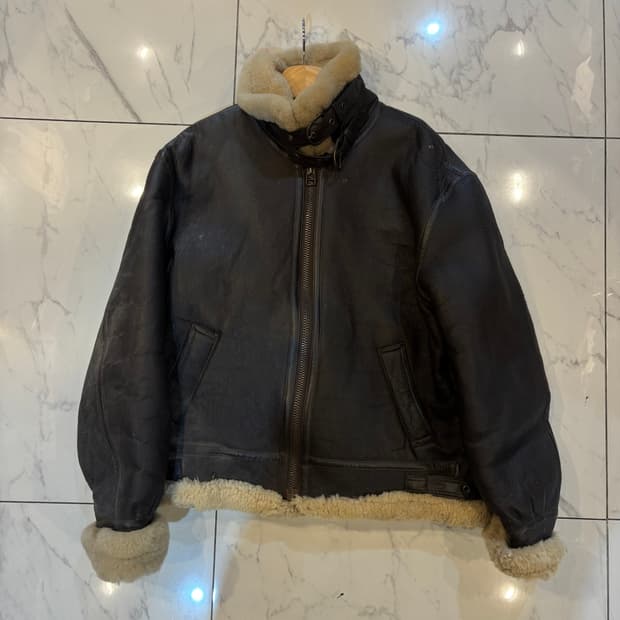 B-3 양가죽 무스탕 자켓 