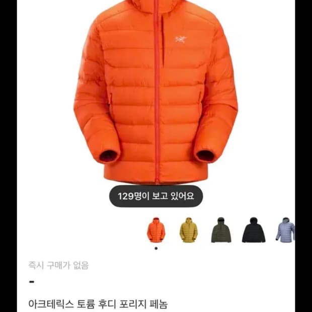 [L] 아크테릭스 토륨 후디 패딩자켓