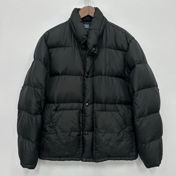 폴로 블랙 패딩 