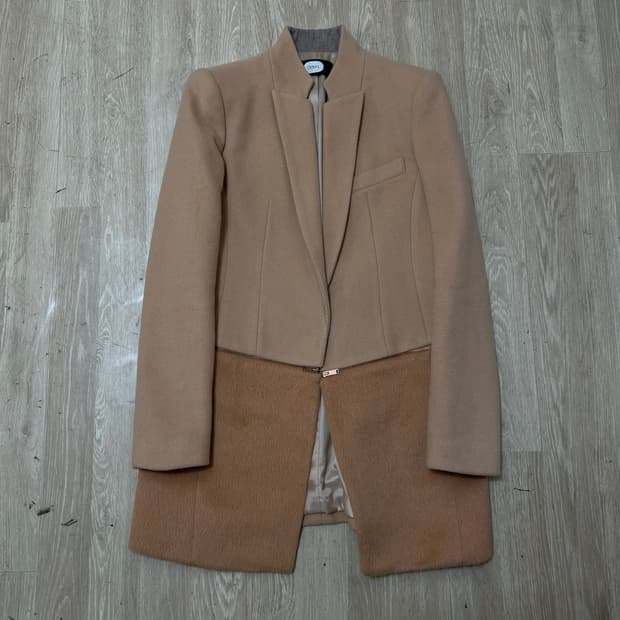 듀엘 여성 모직 알파카 싱글 코트 66 