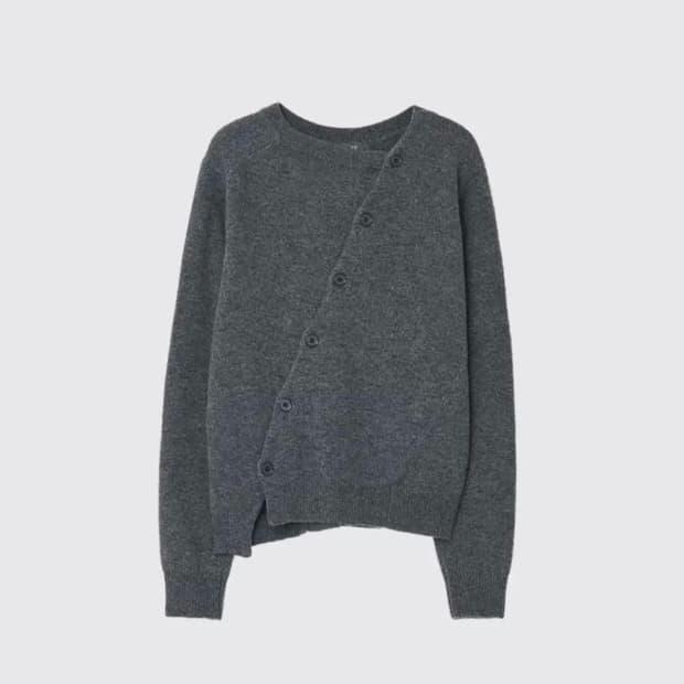 EE 2WAY CARDIGAN grey m사이즈