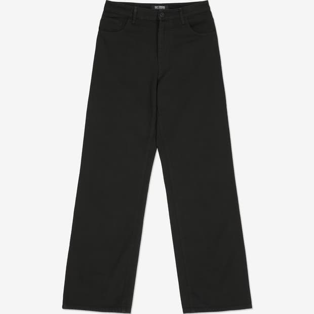 라프시몬스 23ss 블랙 워크 팬츠 데님