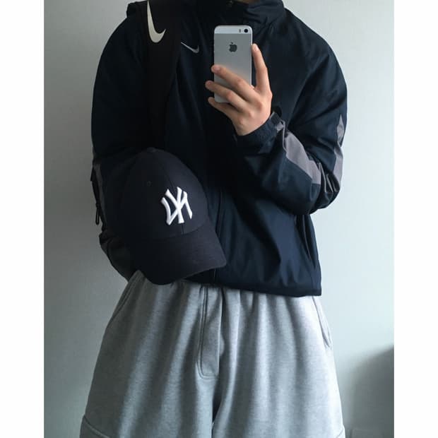 Nike 나이키 90s 올드스쿨 배색 바람막이 자켓