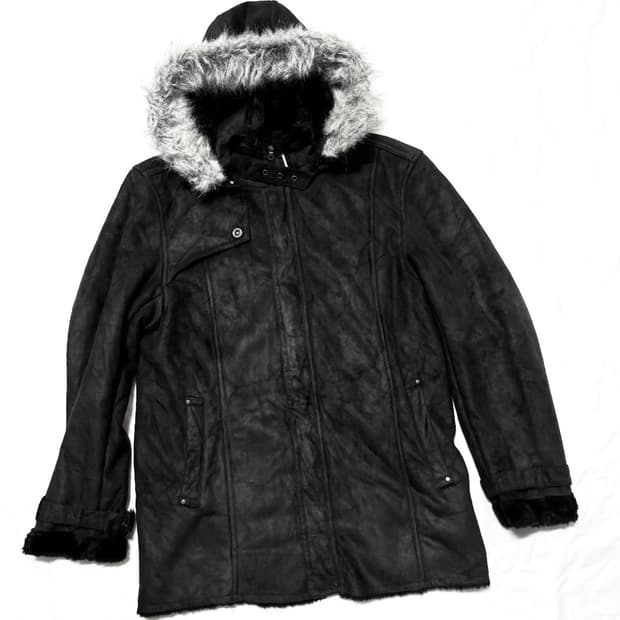 Roushatte - 무통 후디드 코트 자켓