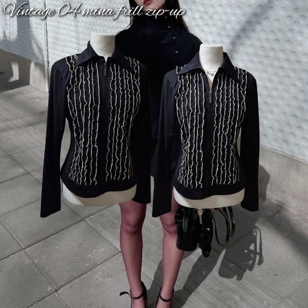 Vintage 04 Mina frill zip-up
