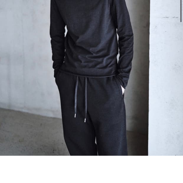 [2] Textured Roll Long Sleeve Black