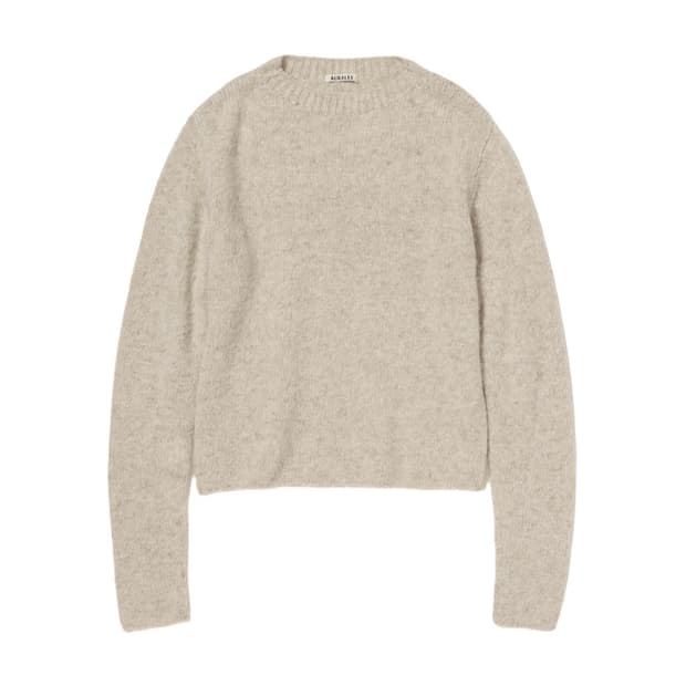 오라리 캐시미어 멜란지 니트