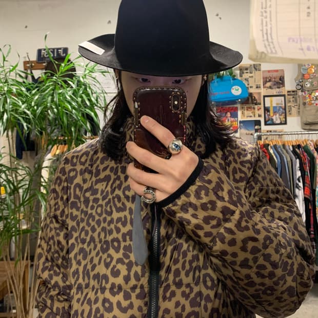 타이온 레오파드 패딩