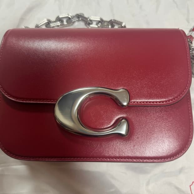 코치 숄더 체인백 판매합니다(더스트백, 크로스 체인 구성)