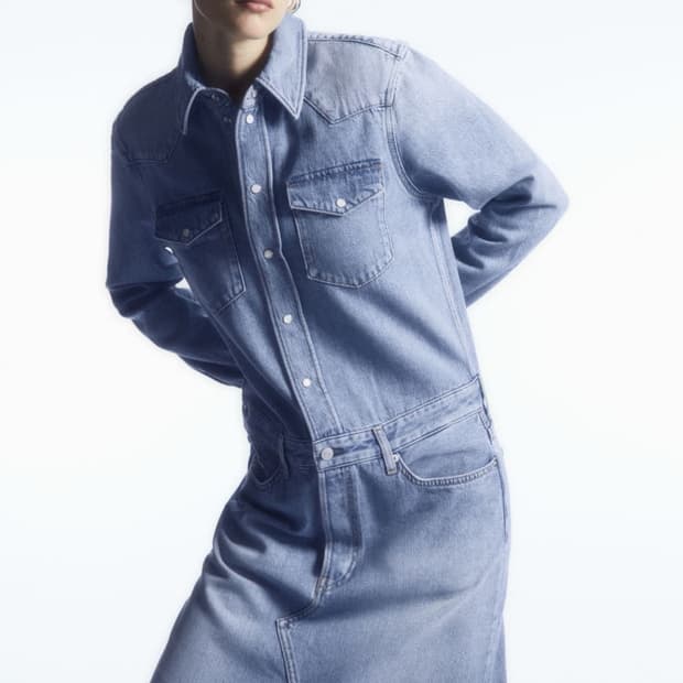 코스 맥시 데님 원피스 34