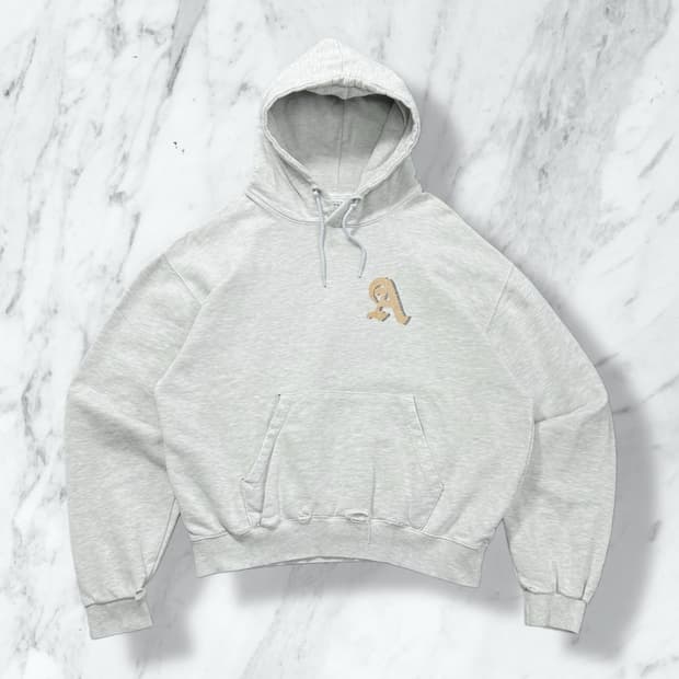 ADLV 빈티지 데미지 코튼 후드티