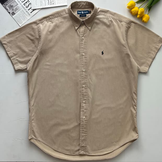 Polo 폴로랄프로렌 베이지 반팔 셔츠