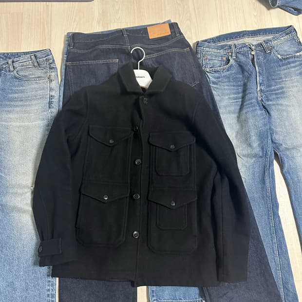 올드 슈프림 08aw 울 크루저 블랙 L사이즈