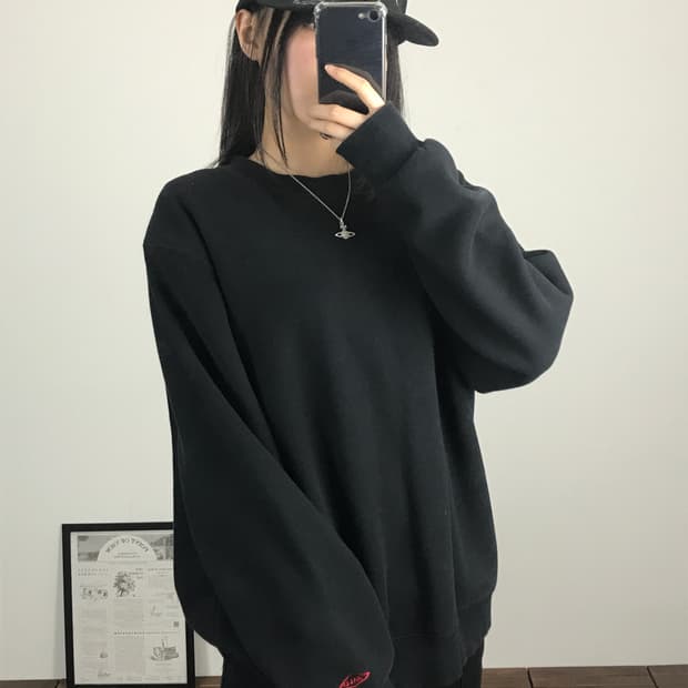 BALL Black Crewneck Sweatshirt
