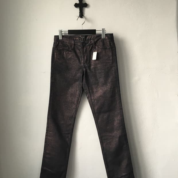 Glitter washing coating pants