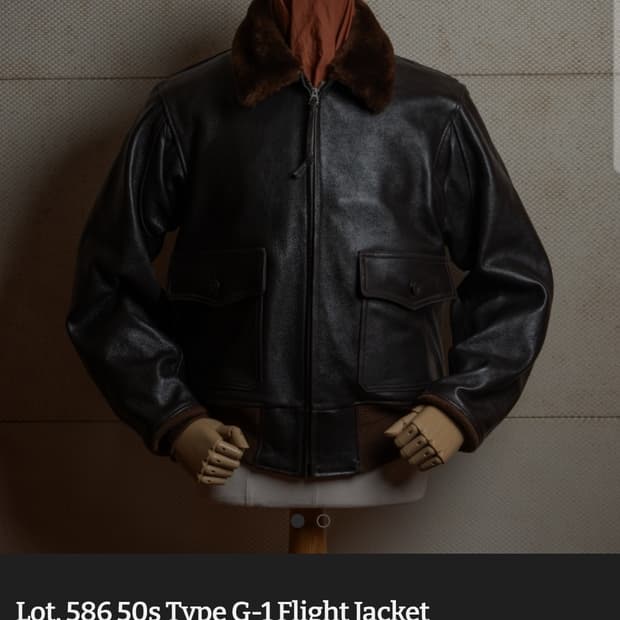 아카펠라클로딩 Lot.586  Type G-1 44사이즈