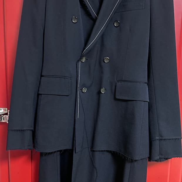 꼼데가르송 레이어트 롱 코트