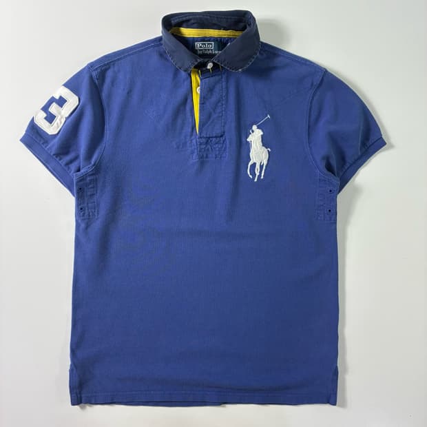 Polo  폴로 랄프로렌 빅포니 코튼 블루 반팔 티셔츠 