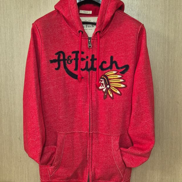 [L]아베크롬비 레드 인디언 프린팅 후드집업