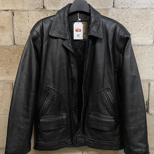 90s 아들러 소가죽 자켓 