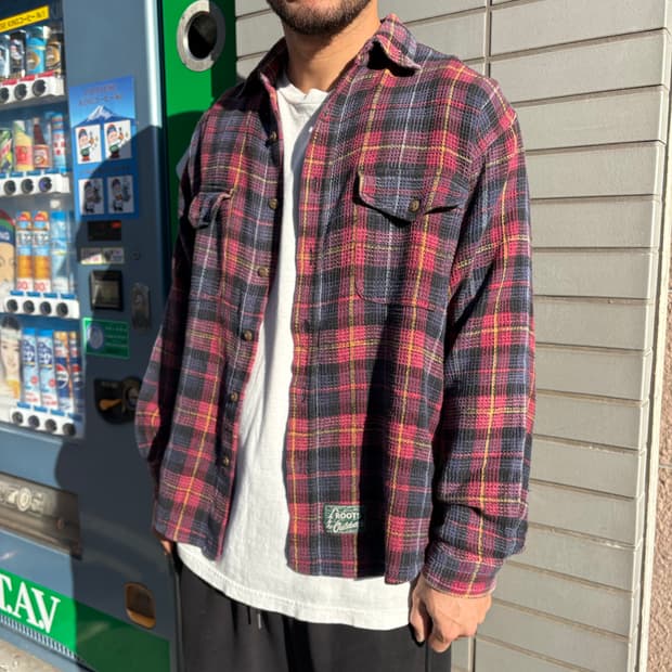 일본 빈티지 체크 셔츠 (M size)