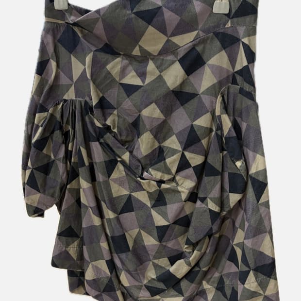 Japanese vintage skirt 체크 치마 미디 스커트 jpn