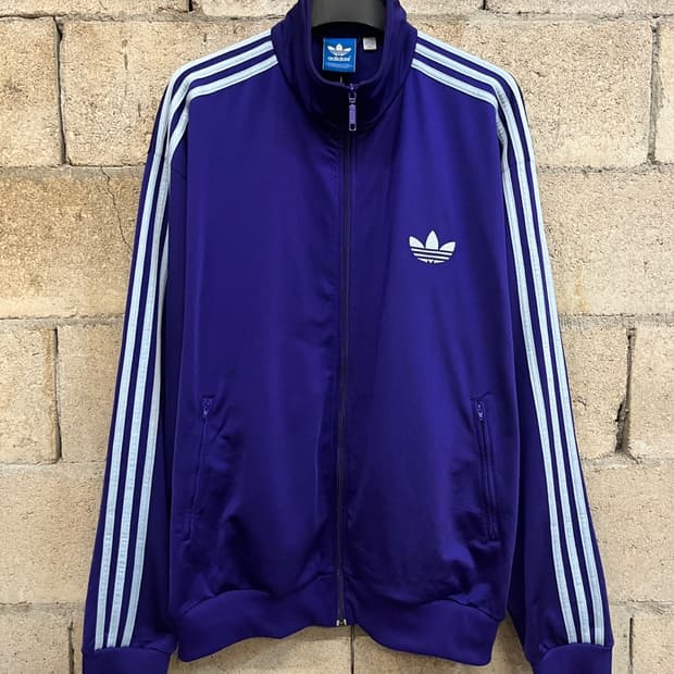 아디다스 퍼플 파이어버드 트랙 탑 져지