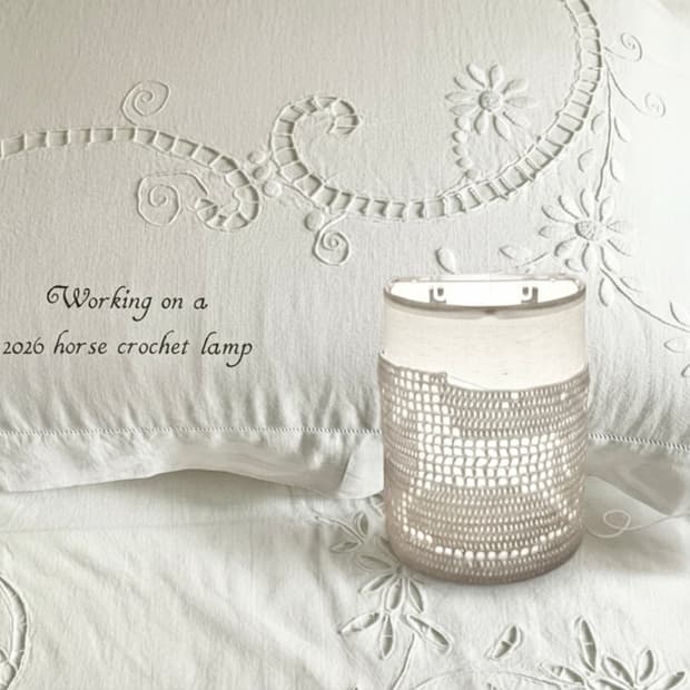 horse crochet lamp 결제창